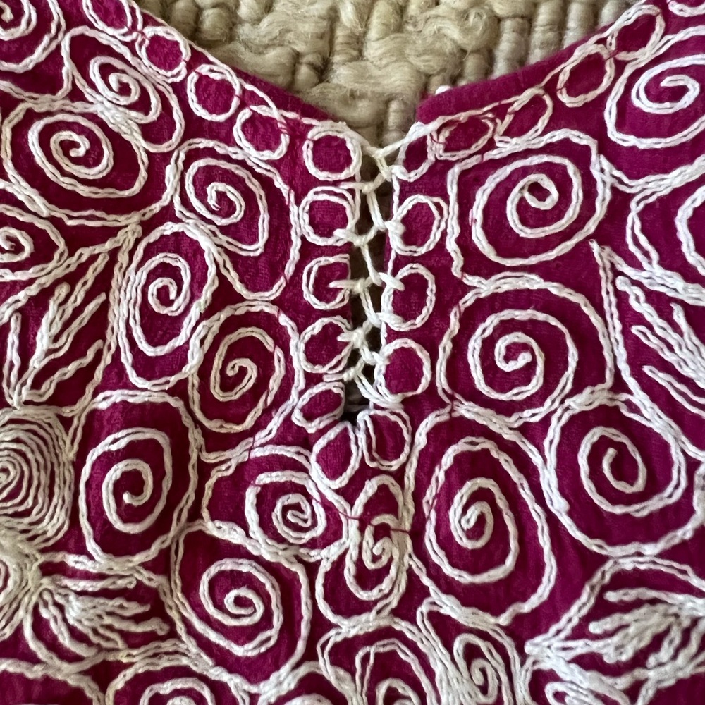 Boho Embroidered Tank Top Cami - Picture 3 of 7